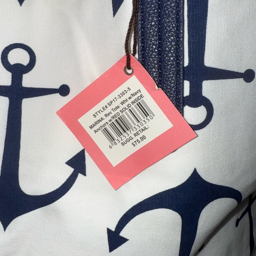 Nautical Anchor Tote Bag by Donna Dixon - Picture 4 of 7